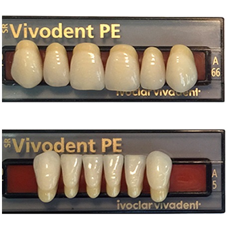 Ivoclar SR Vivodent PE Shade 6B For Anterior teeth (set of 6)